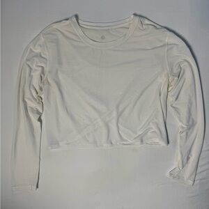 Lululemon Athletica Pushing Limits Heather White Long Sleeve | 6